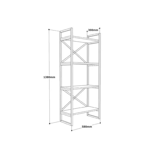 4 layers Book shelf Stand5