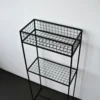 Decorative top bottom shelves stand4