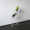 Decorative top bottom shelves stand7