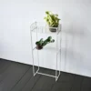 Decorative top bottom shelves stand9