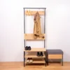 Industrial Coat & Shoe Rack1