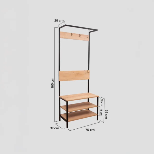 Industrial Coat & Shoe Rack8