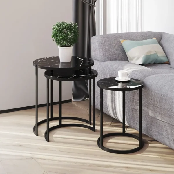 Luxurios Circle Nesting Table3