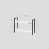 Minimalist Modern Double Shelf Rack6