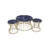 Three Pieces Round Cage Table Set1