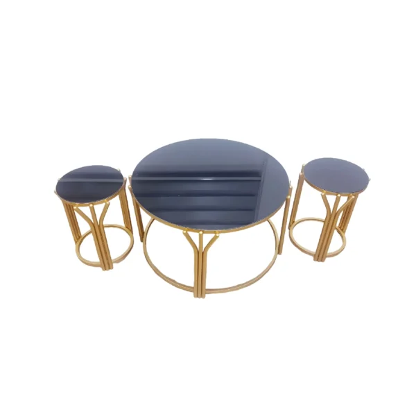 Three Pieces Trio Spear Round Table Set1