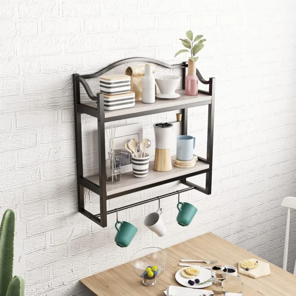 Wall Hanging Organizing Shelves 2 layers5